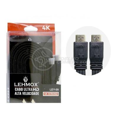 Cabo HDMI LEY-08 5M 4K 2.0 Alta Performance Reforçado para TV Smart Bracelet