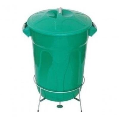 Cesto de Lixo Plástico 40L com Pedal de Aço Galvanizado para Uso Doméstico e Corporativo