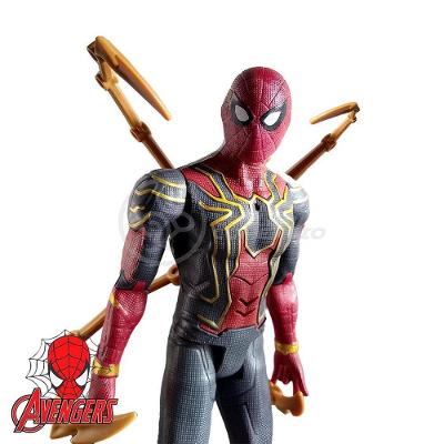 Boneco Action Figure Homem Aranha Traje de Ferro4 com Função Musical Vermelho Smart Bracelet