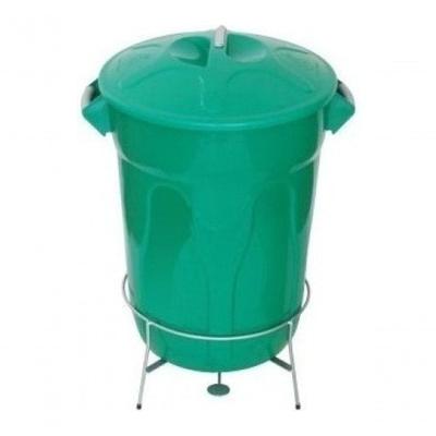 Cesto de Lixo Plástico 40L com Pedal de Aço Galvanizado para Uso Doméstico e Corporativo
