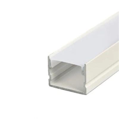 Perfil de Sobrepor para Fita LED PF-1917 3M 20X15MM com Difusor em Policarbonato Branco Astraled