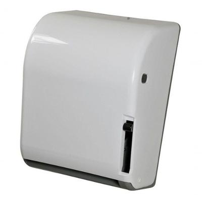 Dispenser Papel Toalha Bobina Alavanca N17 Até 200M ABS com Trava Branco Cinza Higipack