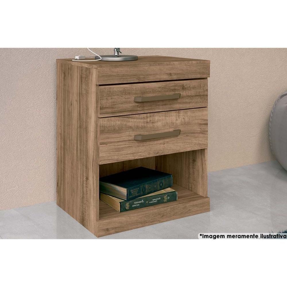 Mesa Cabeceira Plus c/ 2 Gavetas Atacama - Santos Andirá - 2