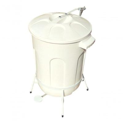 Cesto de Lixo 30 Litros com Pedal Reforçado 30L em Polipropileno Branco