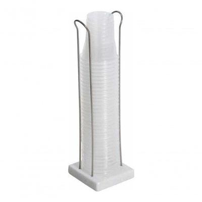 Dispenser de Mesa A33 para Copo de Chopp 300ML em Granito e Aço Inox Transparente Higipack