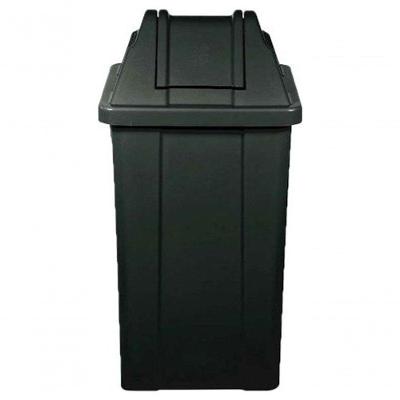 Cesto Quadrado 60L com Tampa vai-vem Q60 Vermelho para Organização Higipack
