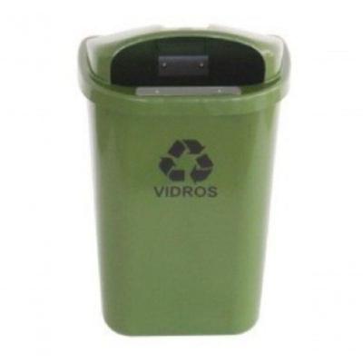 Cesto para Coleta Seletiva ST6 Individual de 50L sem Poste para Resíduos Higipack