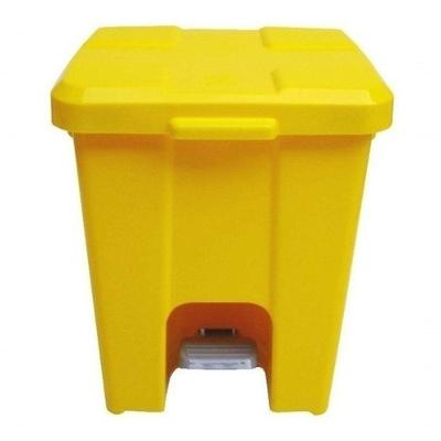 Cesto de Lixo 15 Litros com Pedal 15L Polipropileno Amarelo Higipack