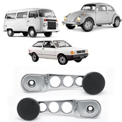 Manivela de Vidro para Porta Sport Fusca Brasília Gol Kombi 1970 a 2013 Prata Universal Automotive