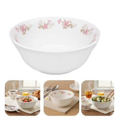 Bowl Tigela Cumbuca Caldos Sobremesas Flowers Pink Vidro 500ml 16cm Em Casa Tem