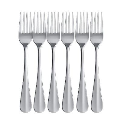 Jogo 6 Garfos Para Sobremesa Pequeno Aço Inox Positano Lyor 16cm