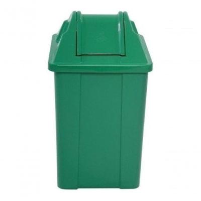 Cesto Quadrado com Tampa vai-vem 100 l para Lixo em Ambientes Internos Higipack