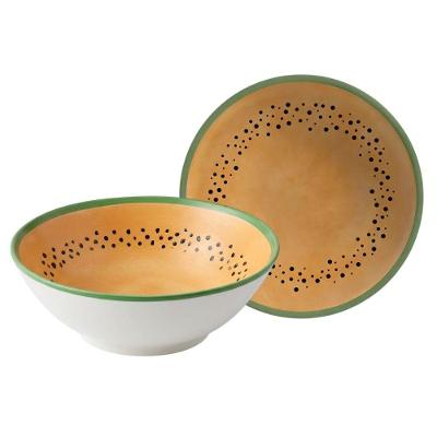 Bowl Tigela Cumbuca De Cerâmica 300ml Mamão Frutas Tropical Alleanza