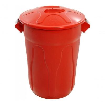 Cesto de Lixo Tipo Balde Cesto Plástico com Tampa 100L em Plástico para Casa e Escritório Higipack