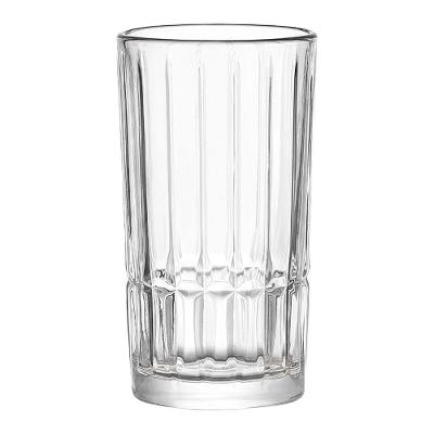 Copo Alto De Vidro Lapidado Transparente Para água E Drinks Cristalle Haüskraft 385ml