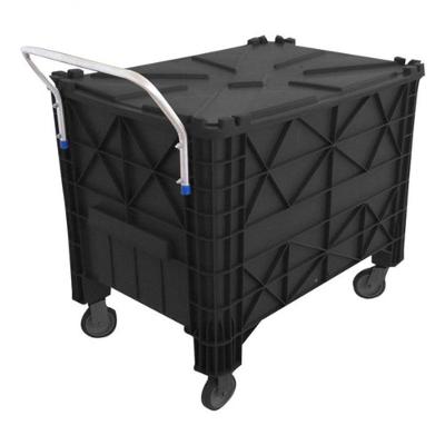 Carrinho de Coleta de Lixo para Condomínios Completo 370 Lts 370 l Branco Higipack