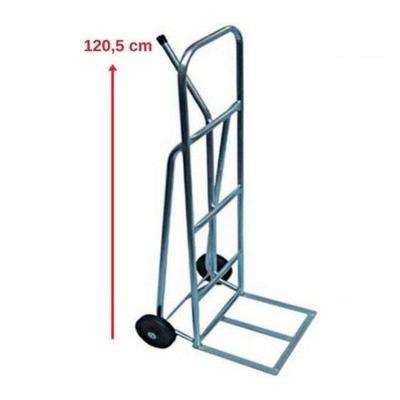 Carrinho para Transporte de Cargas Armazém Até 100kg Industrial em Aço Galvanizado Prata Higipack