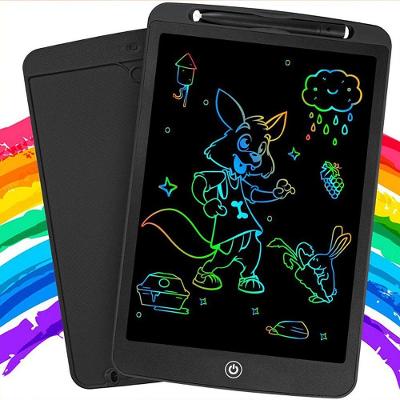 Tablet Infantil Lousa Mágica Digital LCD 8,5 para Desenho Colorido com Botão de Apagar Preto