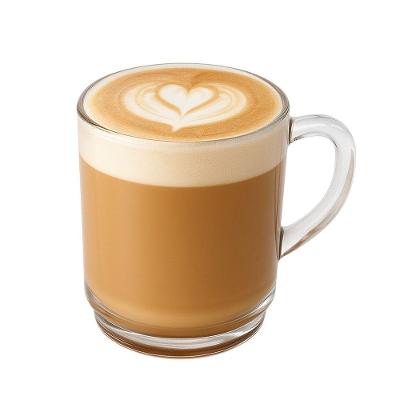 Caneca De Vidro Para Cappuccino Café Chá Bebidas Quentes New Coffe Em Casa Tem 250ml