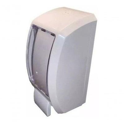Dispenser para Álcool em Gel JSN Elite Reservatório 1000ML com Visor Transparente Branco Higipack