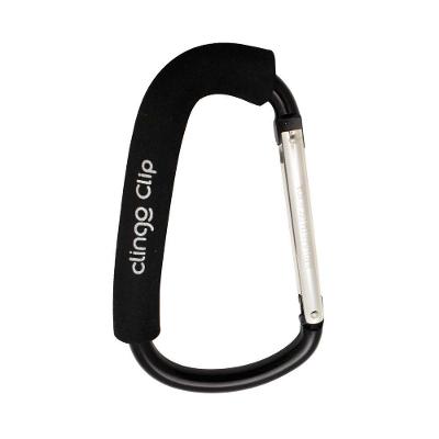 Clip para Acessórios de Carrinho de Bebê Clip Preto Clingo Resistente para Passeio Preto