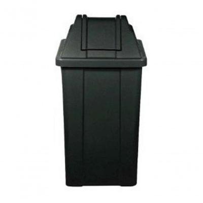 Cesto Quadrado com Tampa vai-vem Q25 25L para Descarte de Lixo em Ambientes Internos Higipack