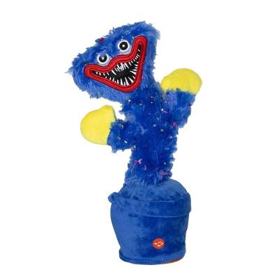 Boneco Dançante Musical Falante Infantil Poppy Play com Bateria Recarregável USB Azul