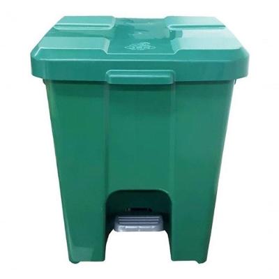 Cesto Quadrado P15 15L em Polipropileno com Abertura por Pedal para Uso Comercial