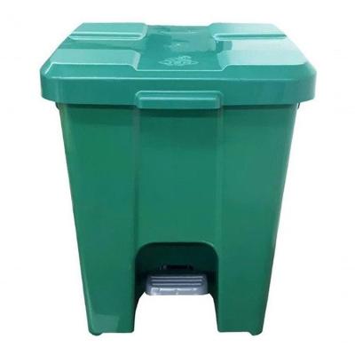 Cesto Quadrado P15 15L em Polipropileno com Abertura por Pedal para Uso Comercial