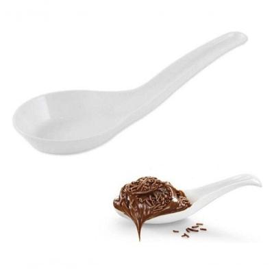Colher Descartável Indiana Plastilania em Plástico 12CM com 250 Unidades Branco, Transparente