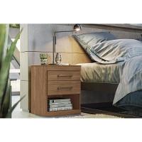 Mesa Cabeceira Plus c/ 2 Gavetas Jatoba - Santos Andirá - 1