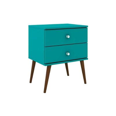 Mesa Cabeceira Rt 3032 C/ 2 Gavetas Oliva - Movelbento