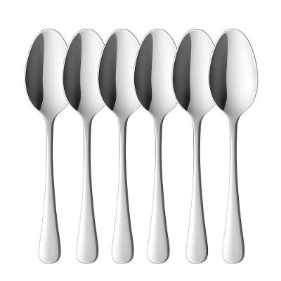 Jogo 6 Colheres Para Sobremesa Aço Inox Positano Lyor 16cm