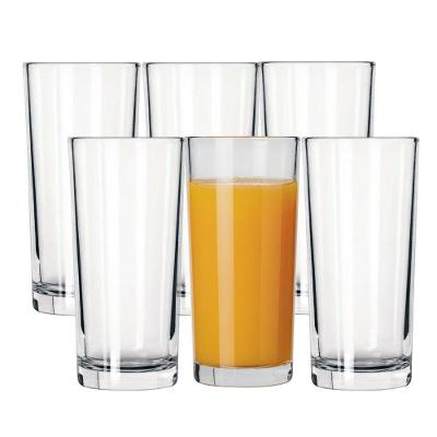 Jogo 6 Copo Alto De Vidro Para Drinks Liso Transparente Jamaica 320ml Class Home