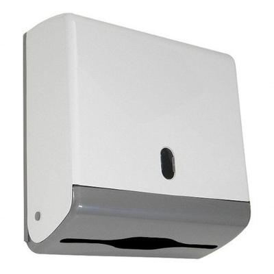 Dispenser para Papel Toalha Interfolha Toalheiro Junior 2 Ou 3 Dobras Capacidade 600 Folhas Branco
