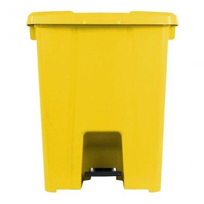 Cesto Plástico Quadrado com Pedal 30L em Polipropileno Sistema de Abertura por Pedal