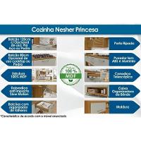 Cozinha Compacta Princesa 3 Peças (balcão + Aéreo + Paneleiro) C3p23 Freijo/off White - Nesher - 8