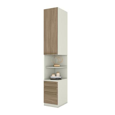 Mesa De Cabeceira Modulada 2 Portas 3 Gavetas Mc02 New Predileto Areia Hp Jequitibá - Henn