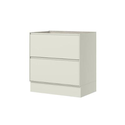 Balcão 02 Gavetas 80cm Fineze C660 Areia Hp - Henn