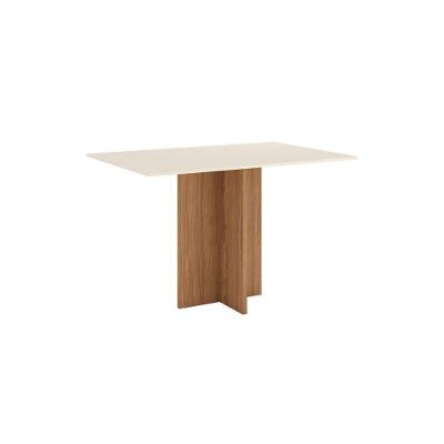 Mesa De Jantar Kira 04 Lugares 120 Cm S228 Nature Off White - Henn