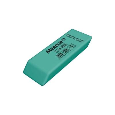 Borracha Mercur Clean Color com Design Ergonômico e Apagamento Eficiente sem Danificar o Papel Verde