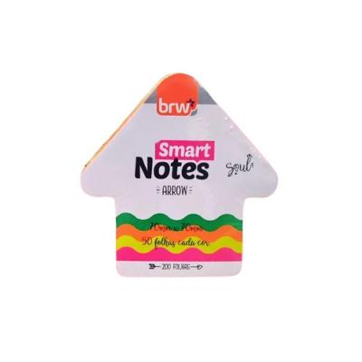 Bloco Adesivo BRW Smart Notes Arrow Removível 70X70MM 200 Folhas Amarelo