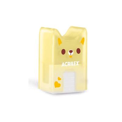 Borracha Acrilex Gatinho Acrilex Amarelo com Design Criativo e Correção Eficiente para Uso Escolar