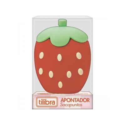 Apontador Tilibra Be Berry com Aroma de Morango sem Depósito 1 Unidade Vermelho