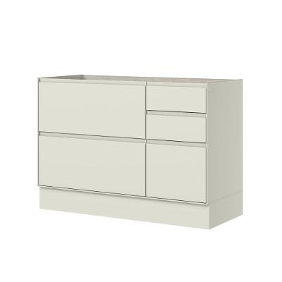 Balcão Pia 01 Porta 04 Gavetas C655 Fineze Areia Hp - Henn