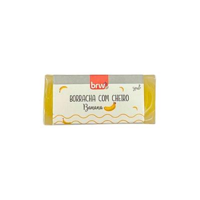 Borracha Brw Borracha Colorida com Cheiro de Frutas Aroma Suave 1 Unidade Amarelo