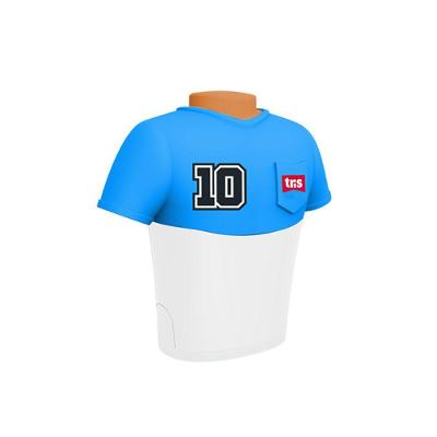 Apontador Duplo com Depósito e Borracha Tris Player para Lápis Comuns e Grossos Azul e Branco