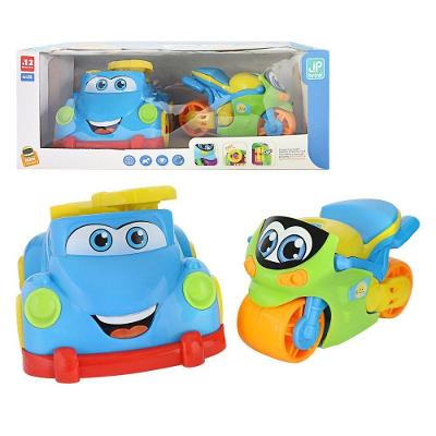 Brinquedo Infantil Mini Racers com Carrinho e Motinha Peças Que Fazem Barulho JP Brink