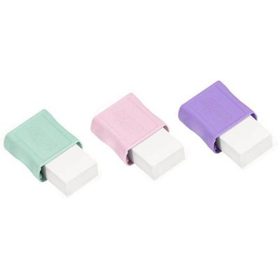 Borracha BRW com Capa Plástica Pastel BRW Macia e Duradoura Atóxica Resistente Verde
