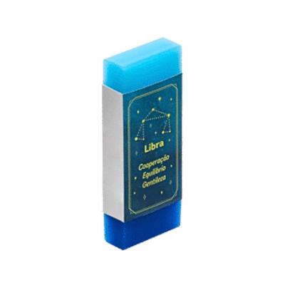 Borracha Escolar Tris Holic Signos Libra com Textura Macia e Capa Protetora Livre de PVC